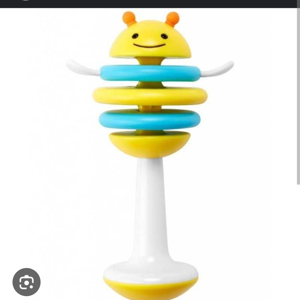Skip Hop Bee Rattle - Blue and Yellow